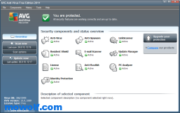 avg antivirus AVG Anti Virus مضاد الفيروسات القوي النسخة المجانيه لعام 2011