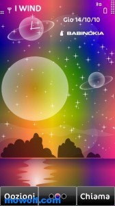 SpaceSunset theme for symbian^3