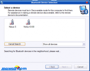 5 300x236 شرح طريقة توصيل الموبايل بالكمبيوتر عن طريق البلوتوث bluetooth