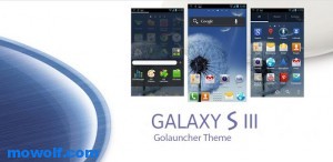 Galaxy S3 GO Launcher EX Theme 300x146 ثيم Galaxy S3 لعام 2012 لاجهزة اندرويد